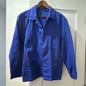 Vibrant Blue Workwear Jacket - Vintage